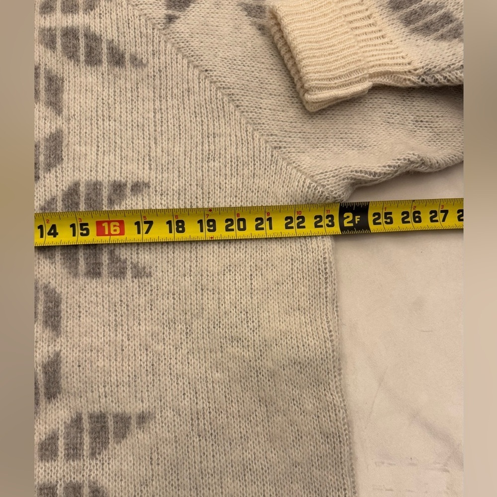 Vintage! Hilda Ltd Icelandic 100% Wool Patterned Sweater Dress/Tunic, sz S - Picture 7 of 11